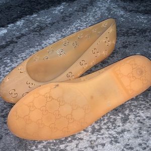 Gucci Rubber GG cutout flats